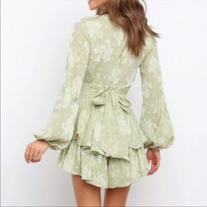 Beautiful sage color romper - new with tags!